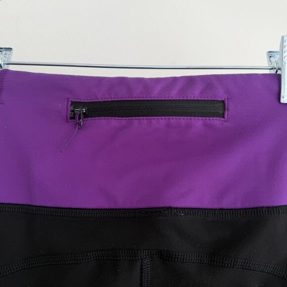 Lululemon Pants Womens 4 Black Violet Run Clear As Mud Low Rise Luxtreme Y2K - Picture 6 of 8